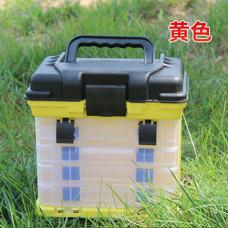 Portable Fishing Toolbox with Large Storage Capacity