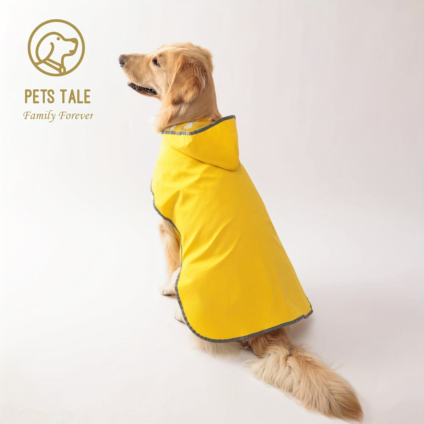 Reversible Dog Raincoat, Adjustable, Duck Print