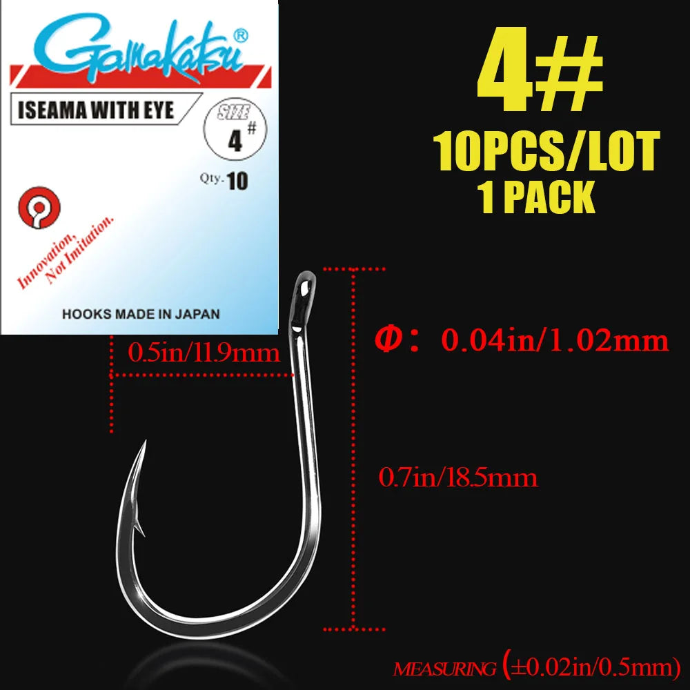 HookUpCo. High Carbon Steel Fishing Hooks 10pcs - HookUpCo.