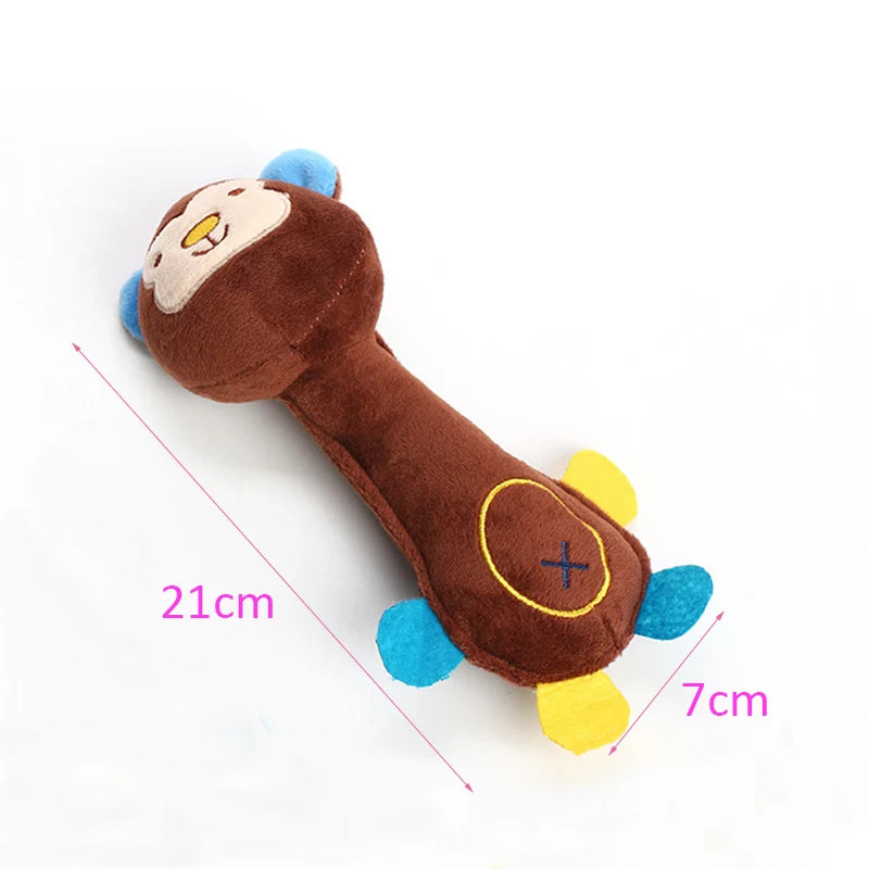 HookUpCo. Squeaky Plush Dog Toy for Small Pets