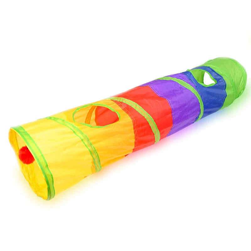 HookUpCo. Collapsible Cat Tunnel for Playtime Fun
