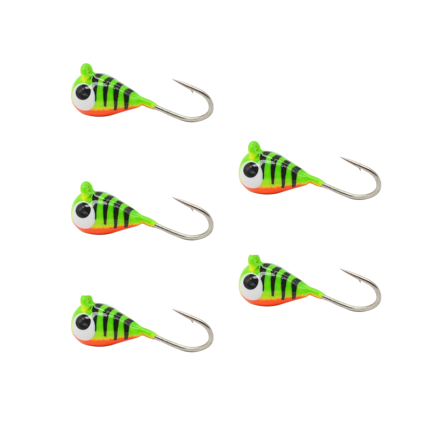 HookUpCo. Glow Tungsten Ice Fishing Jigs