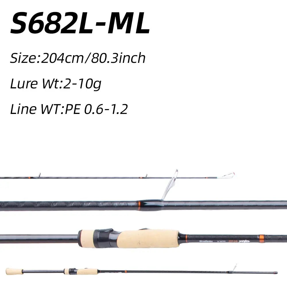 HookUpCo. Premium Spinning Fishing Rod for Bass and Crappie