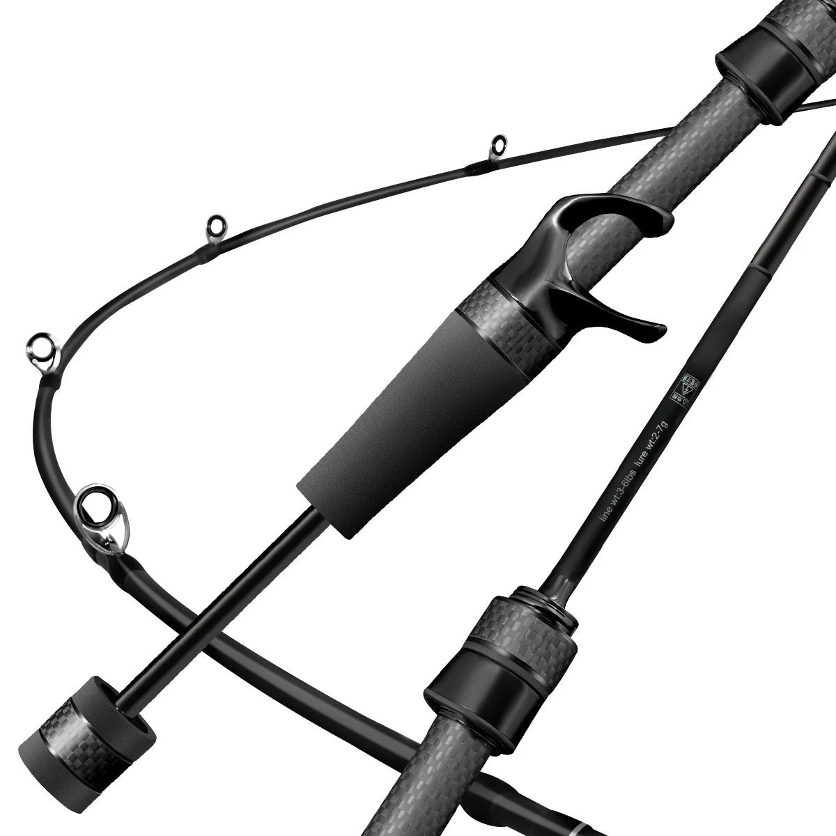 HookUpCo. Ultralight Baitcasting Fishing Rod 1.5-2M