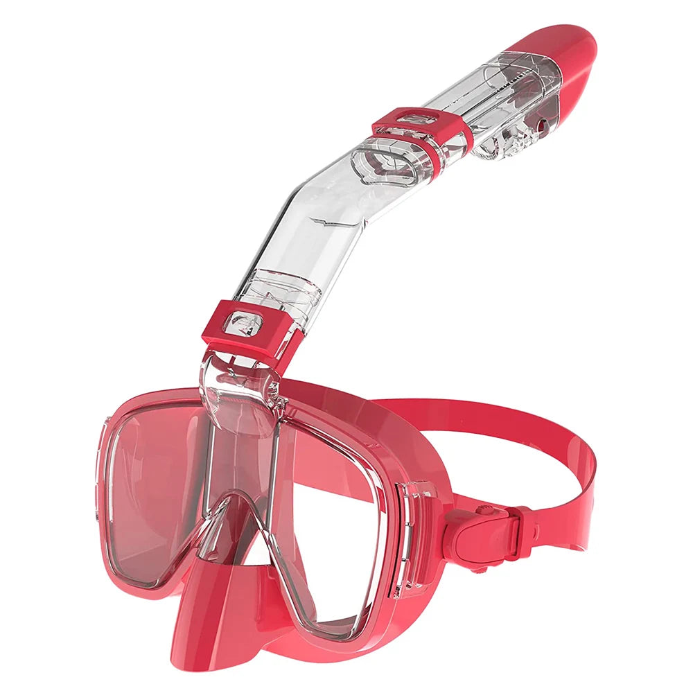 Diving Snorkeling Half Face Anti Fog Swimming Facemask Snorkel Set