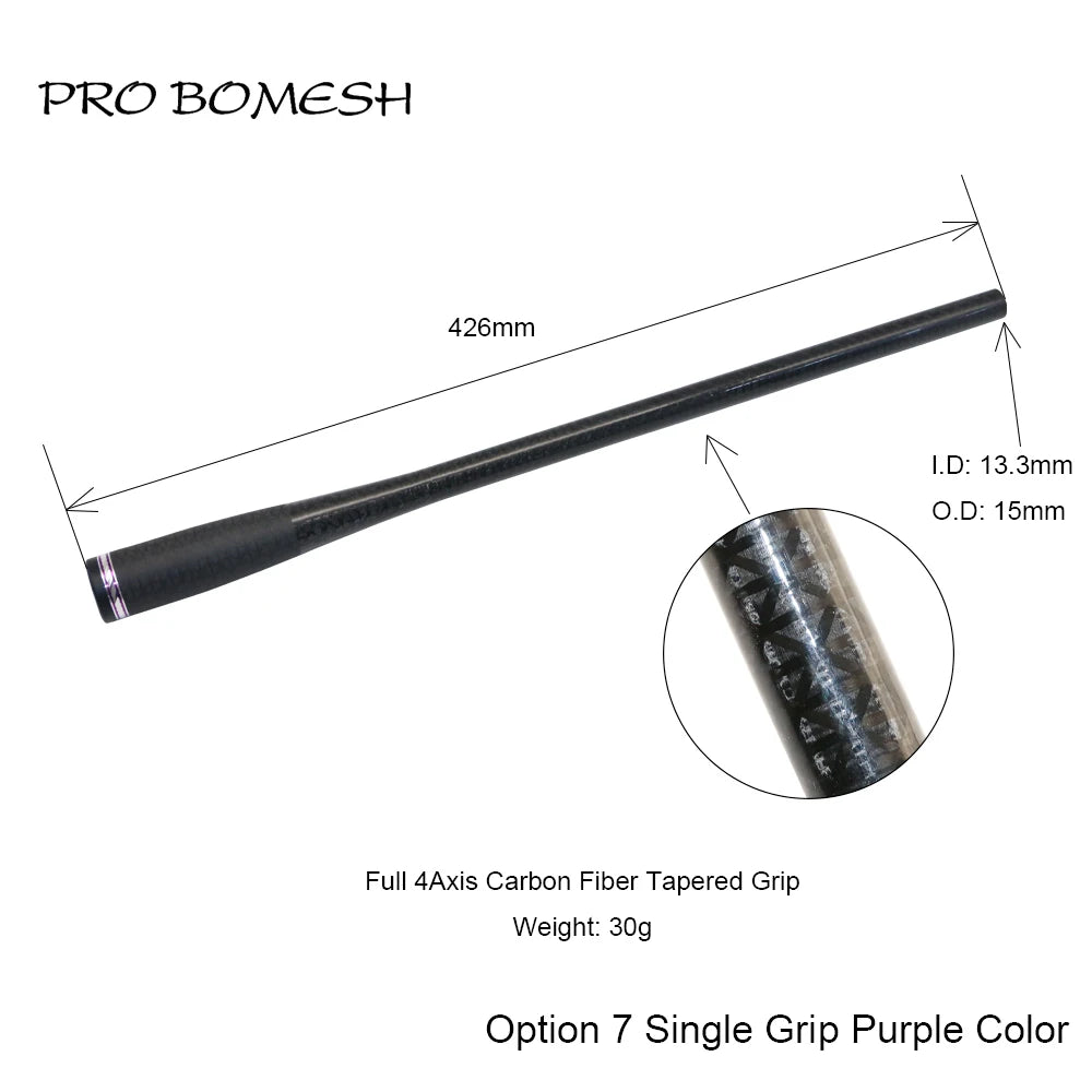 HookUpCo. Carbon Fiber Taper Grip Fishing Handle - HookUpCo.