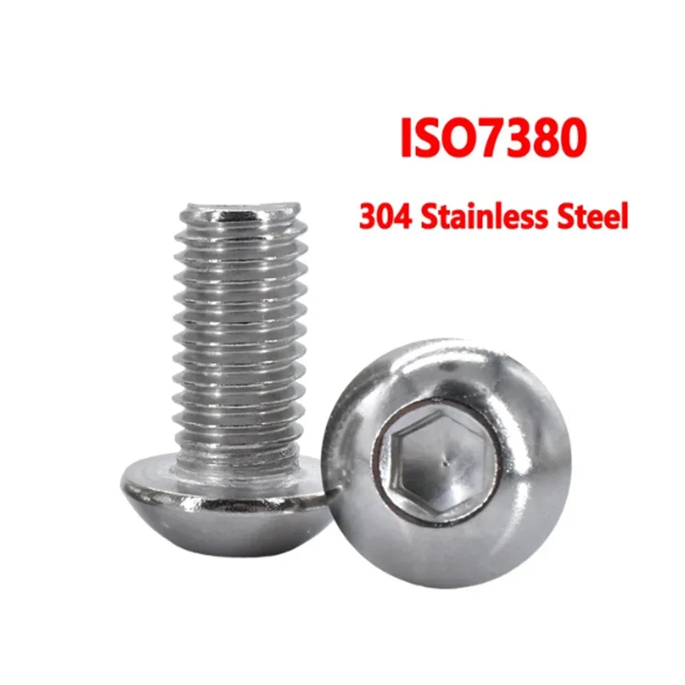 HookUpCo. Stainless Steel Hex Socket Screws Set