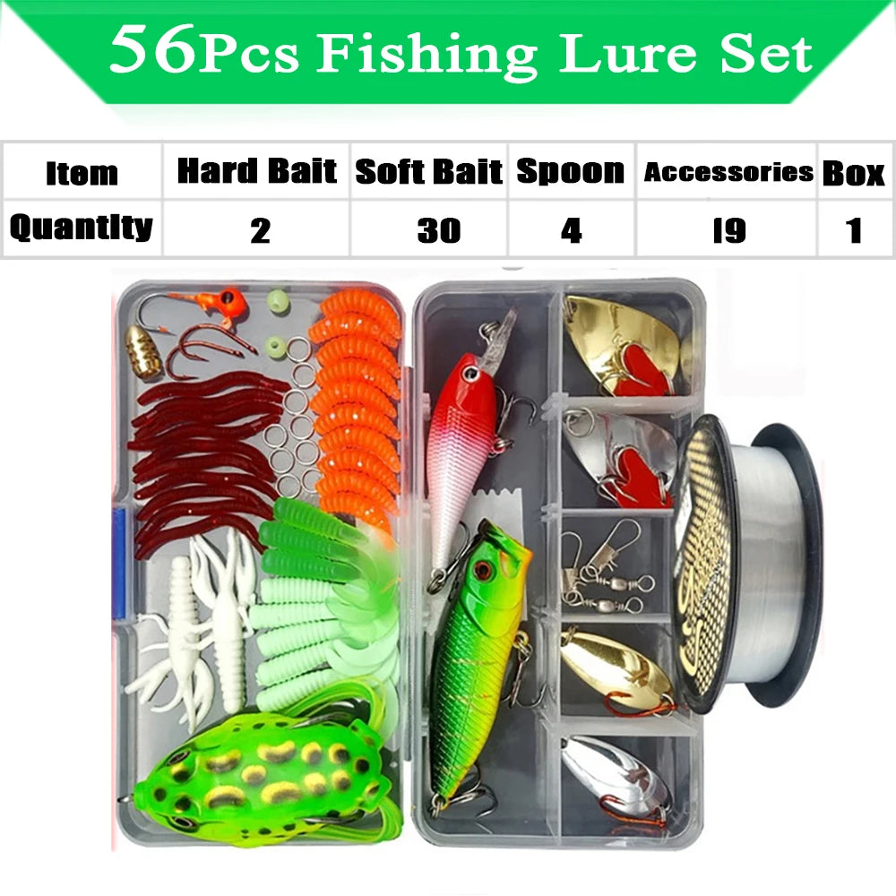HookUpCo. Premium Fishing Lure Kit with Box - HookUpCo.