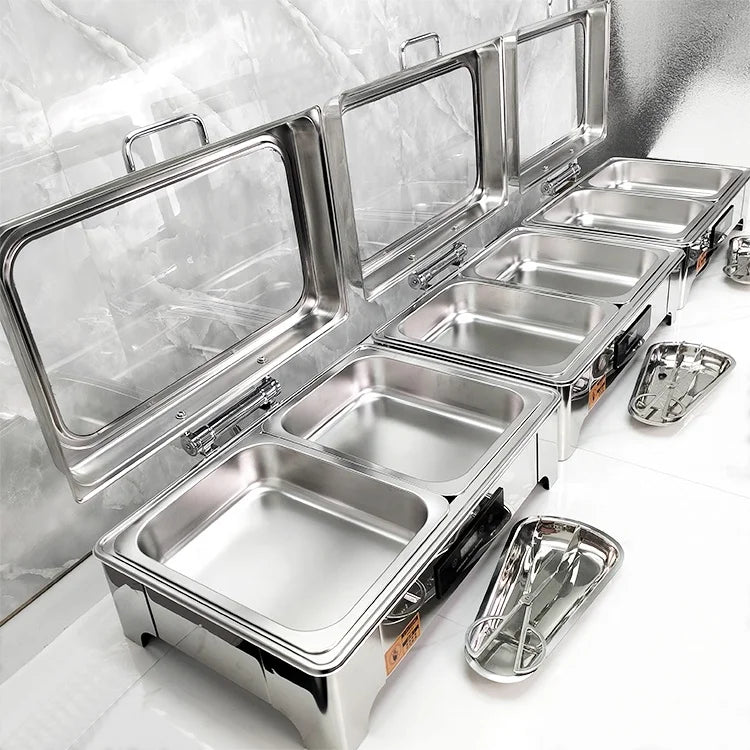 HookUpCo. Stainless Steel Buffet Warmers