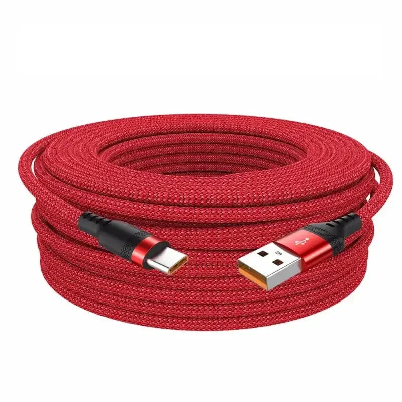 HookUpCo. 5A Fast Charging Type-C USB Cable, 3 to 8 Meters