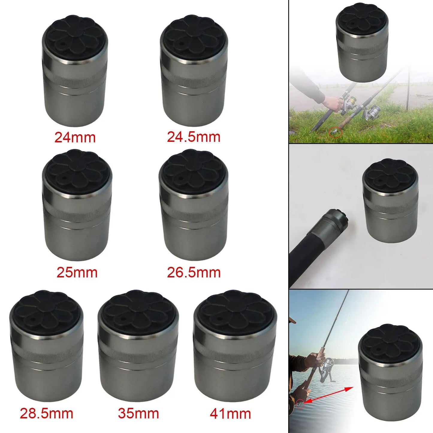 HookUpCo. Durable Rubber Fishing Rod End Cap - HookUpCo.