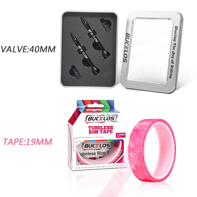 HookUpCo. 40mm Presta Tubeless Valve Set for Bikes - HookUpCo.