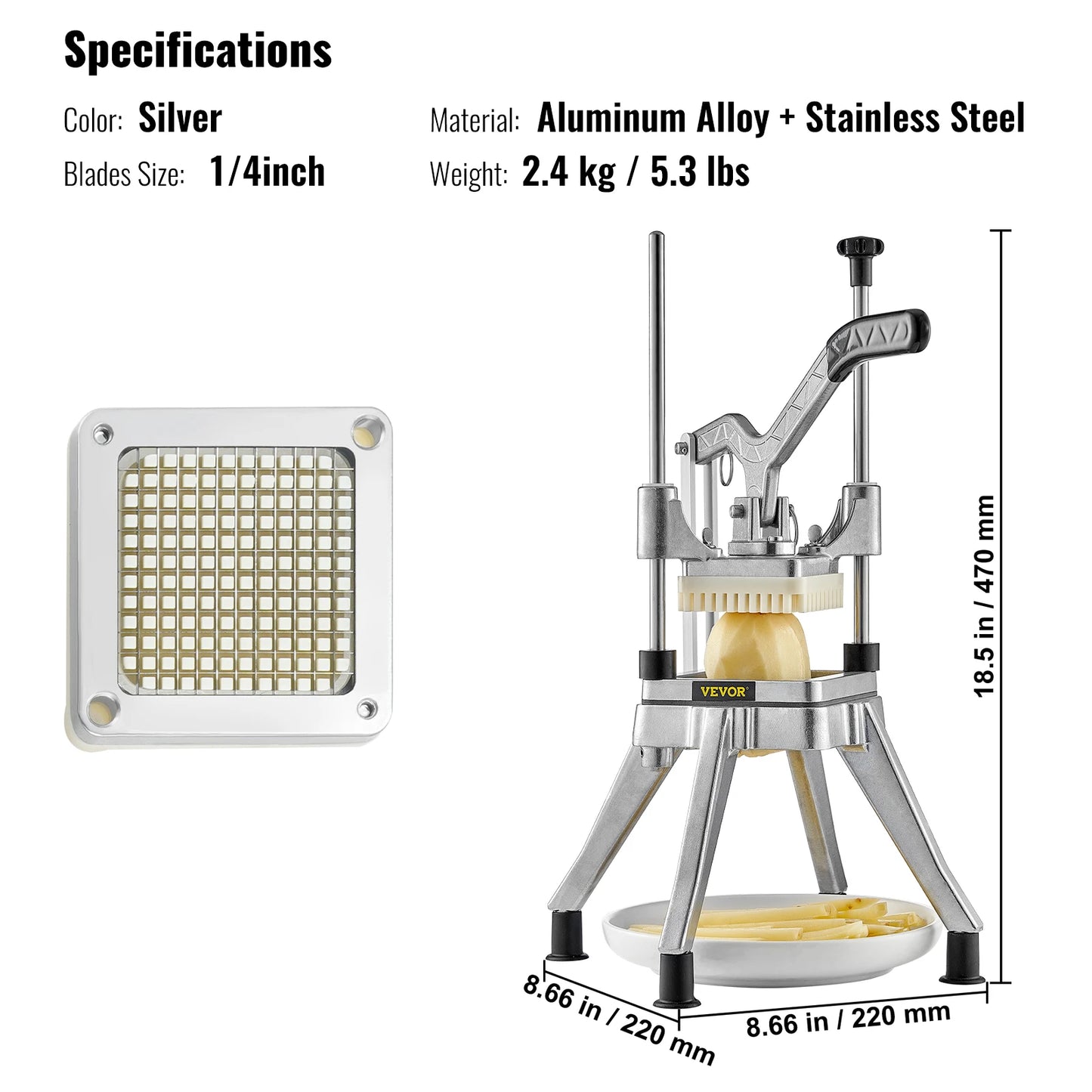 HookUpCo. Heavy Duty Food Dicer