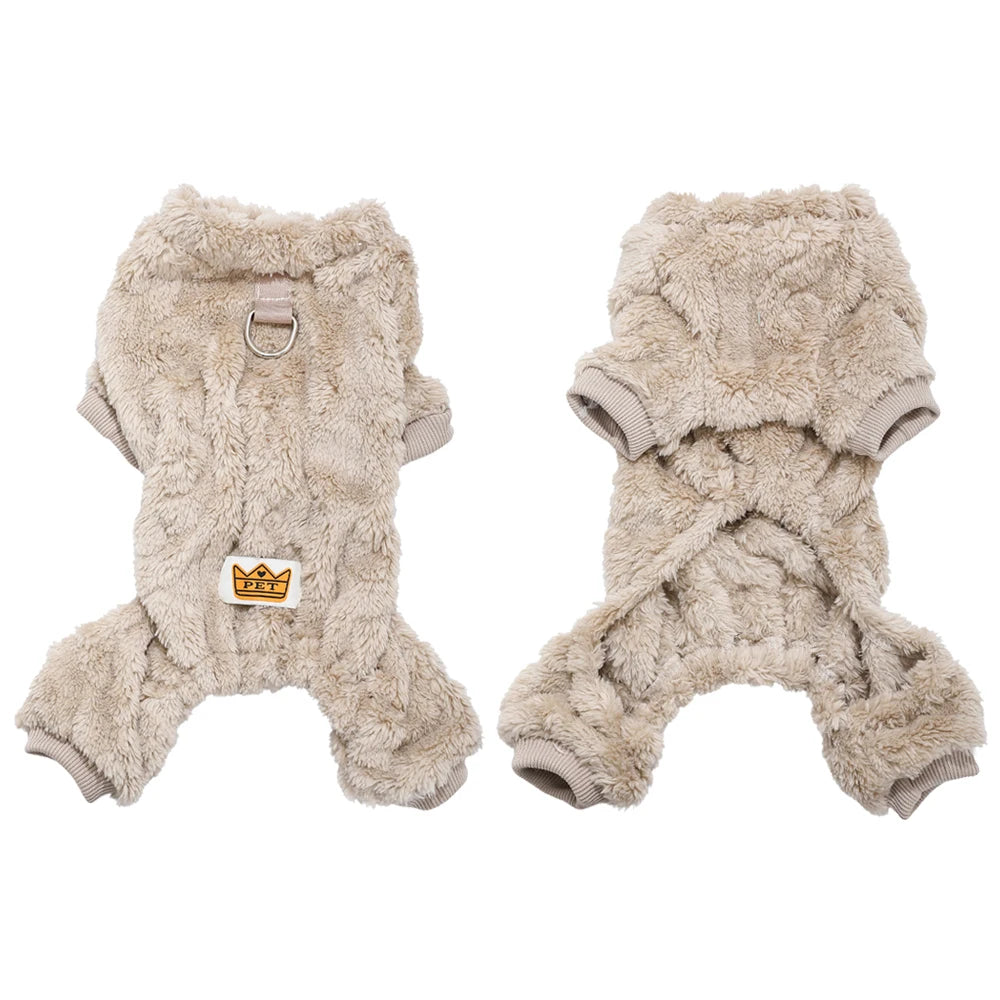 HookUpCo. Cozy Fleece Jumpsuit for Dogs
