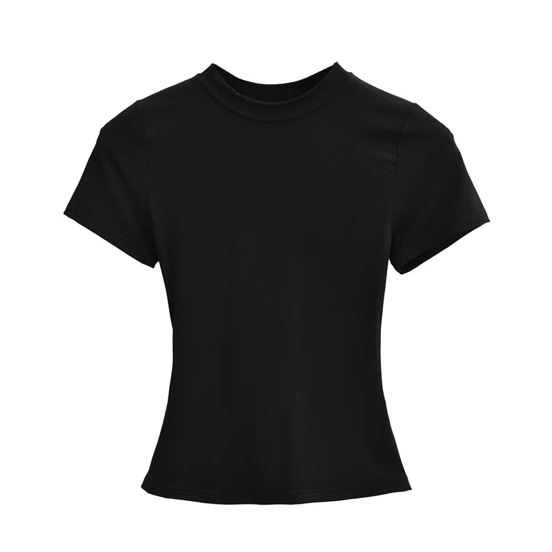 Stylish Slim Fit Casual T-Shirt for Women - Trendy Solid Color