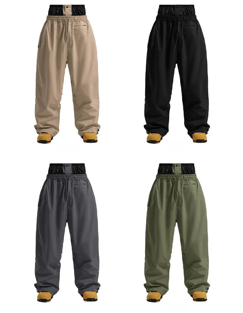 Ski & Snowboarding Sports Pants - Windproof Waterproof Baggy - Unisex Comfort