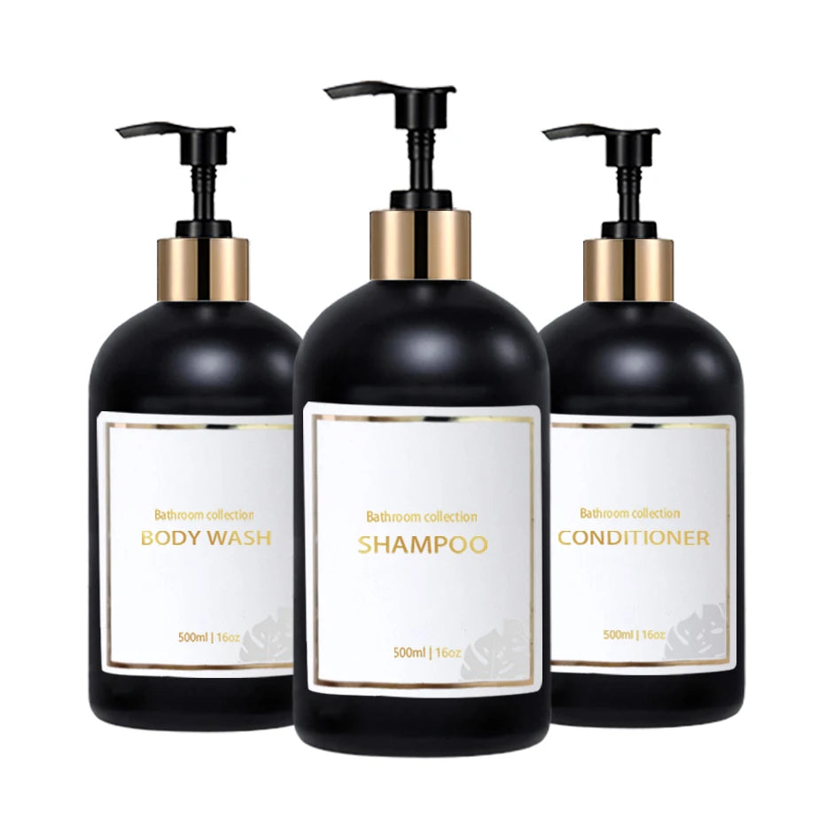 HookUpCo. Refillable Bathroom Dispenser Set