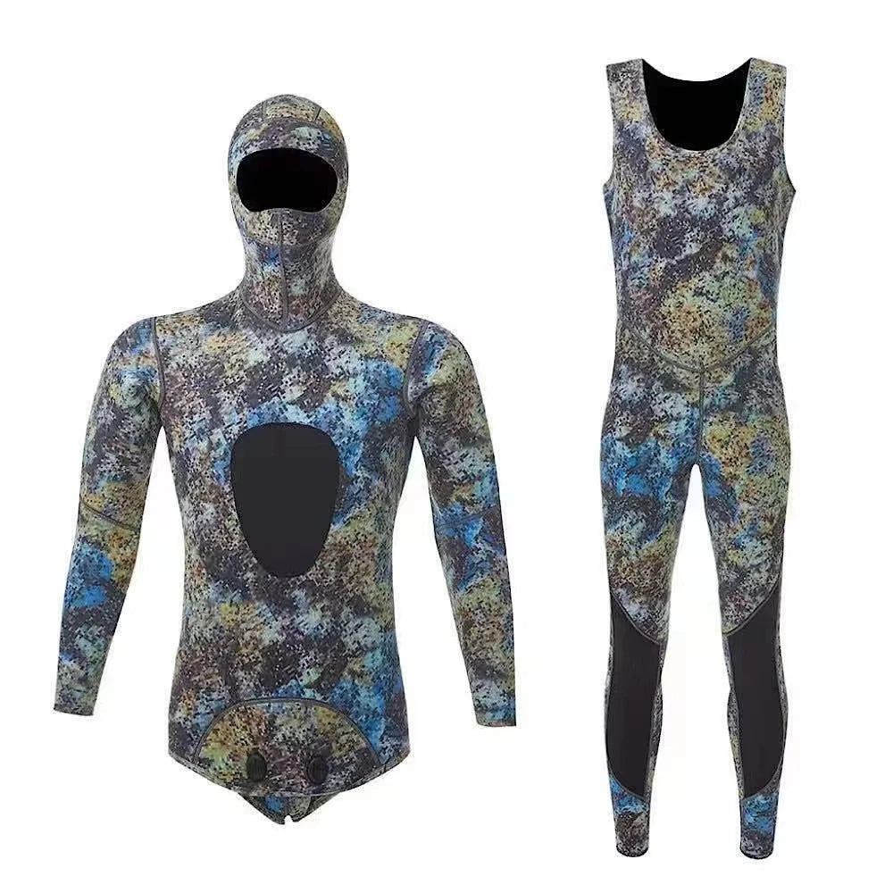 3mm Camouflage Wetsuit for Spearfishing and Diving Adventures