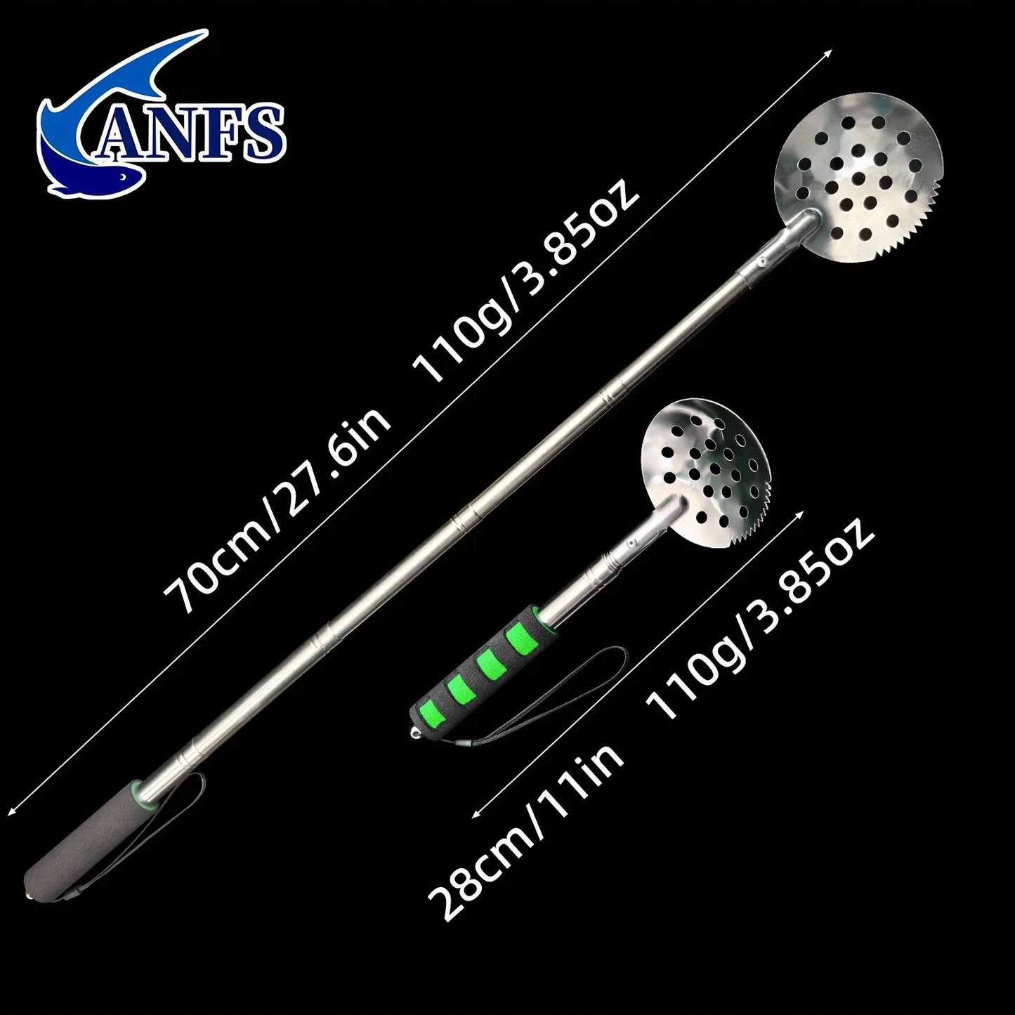 Retractable Ice Fishing Skimmer with Long Handle