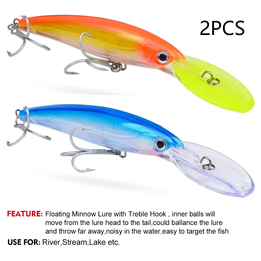 HookUpCo. Floating Fishing Lure for Bass Tackle - HookUpCo.