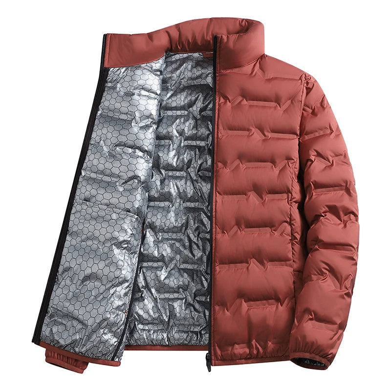 Men's Winter Hiking Down Jacket for Outdoor Comfort - HookUpCo.