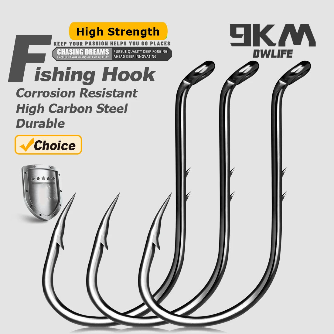 High Carbon Steel Fishing Baitholder Hooks 50-200 Pcs Set