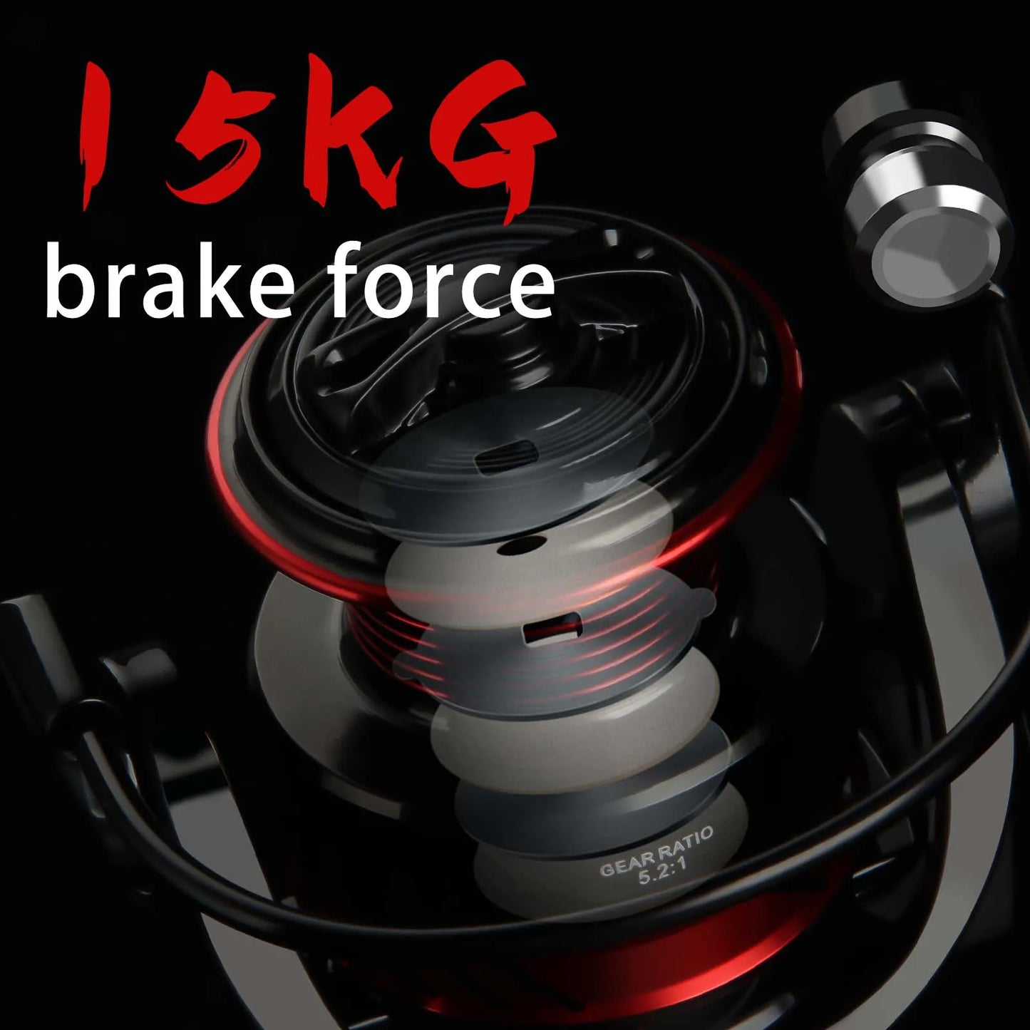 HookUpCo. 1000-7000 Series Fishing Reel, 10KG Drag - HookUpCo.