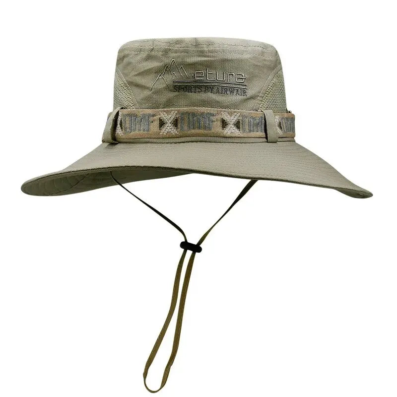 HookUpCo UV Wide Brim Bucket Hat