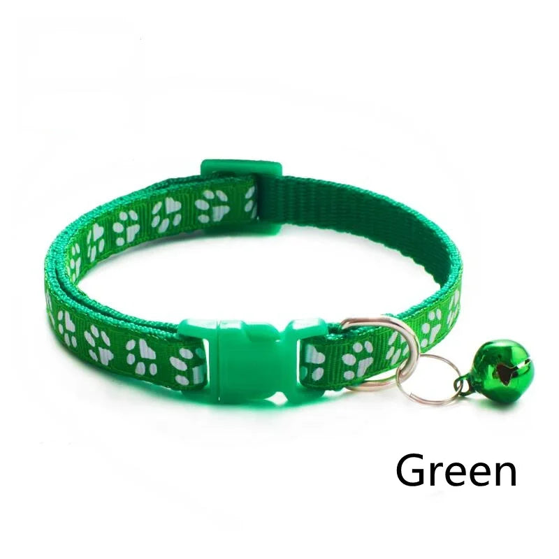 HookUpCo. Colorful Pet Collar with Safety Bell