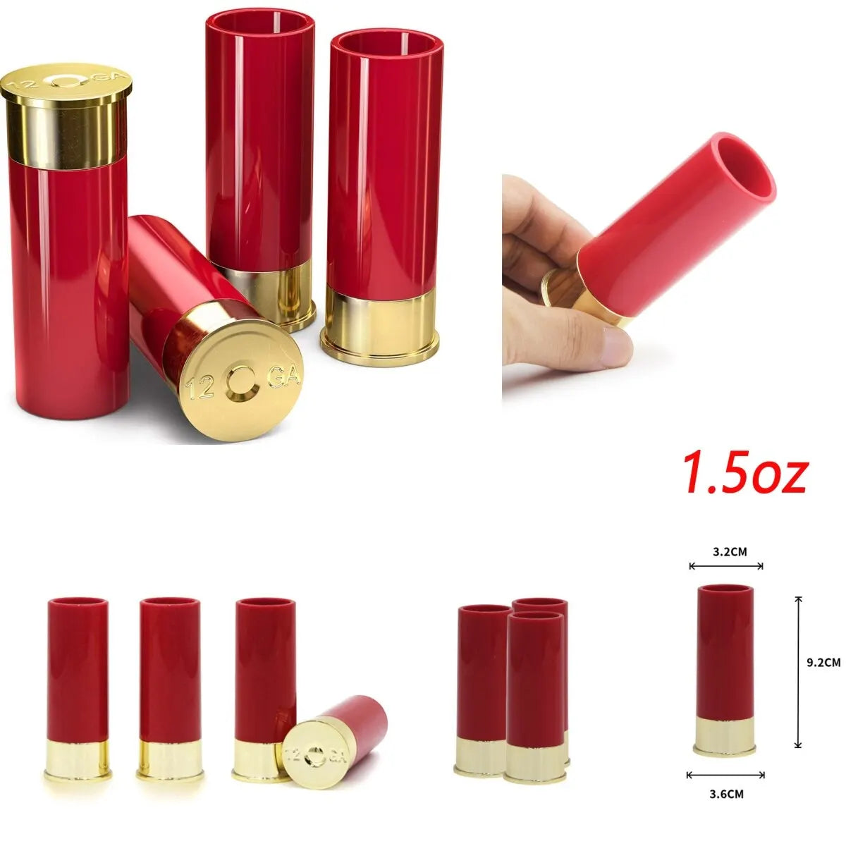 HookUpCo. Shotgun Shell Drinking Glasses Set