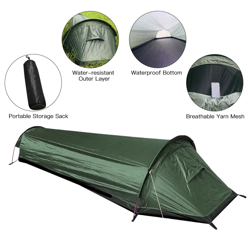 HookUpCo. Waterproof Lightweight Backpacking Tent - HookUpCo.