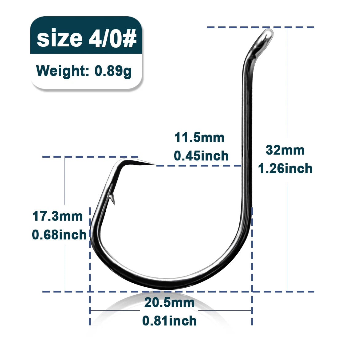 HookUpCo. Offset Barbed Fishing Hooks Set 25-50Pcs - HookUpCo.