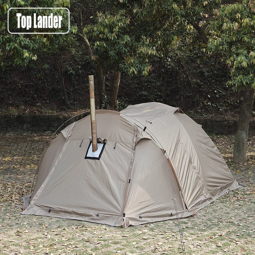 HookUpCo. Fireproof 2-Person Winter Camping Tent - HookUpCo.