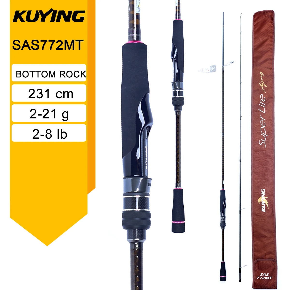 HookUpCo. SuperLite Fishing Rods for Lure Casting - HookUpCo.