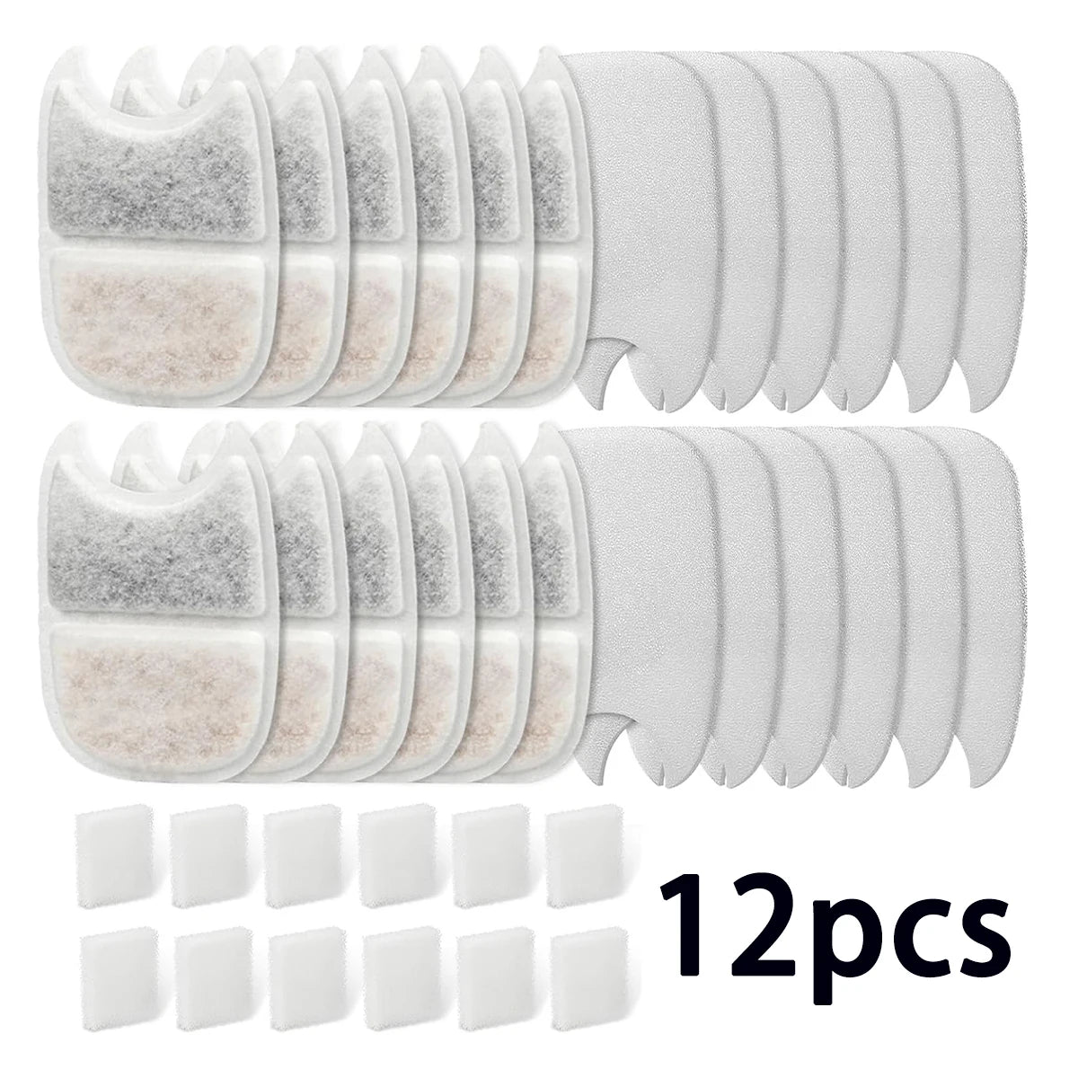 HookUpCo. Easy-Clean Cat Water Fountain Filters