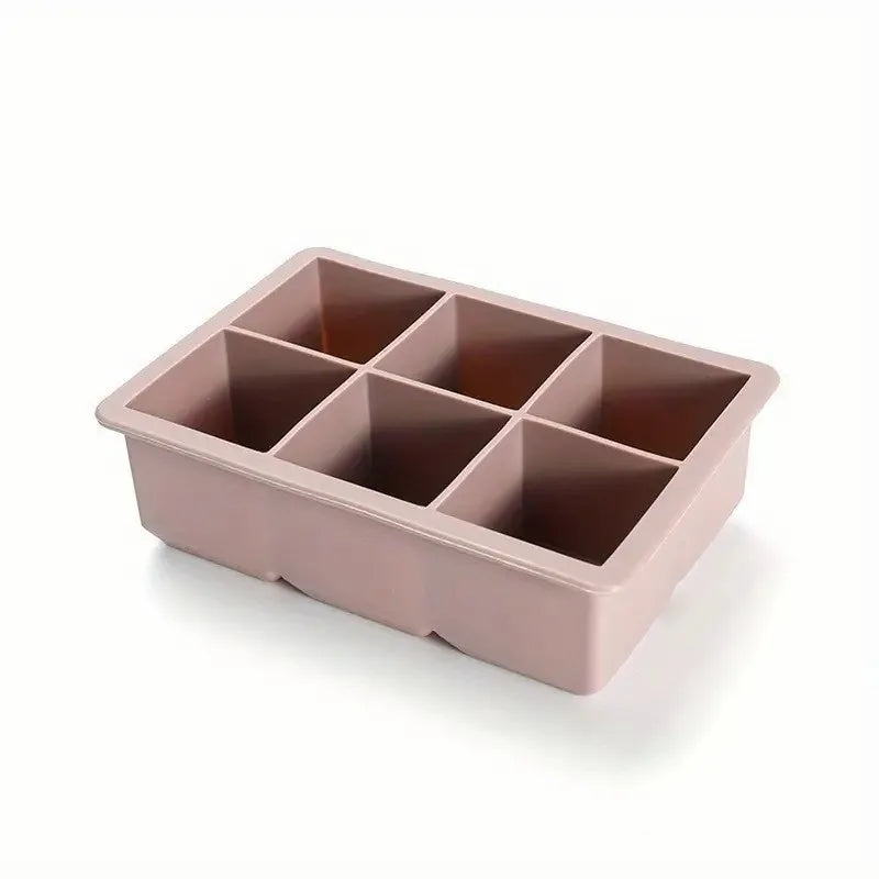 Flexible Silicone Ice Cube Tray with Lid