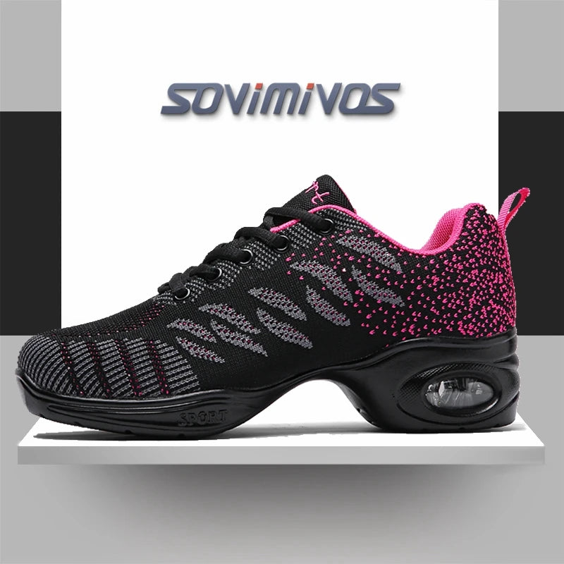 Breathable Air Mesh Dance Sneakers for Stylish Movement