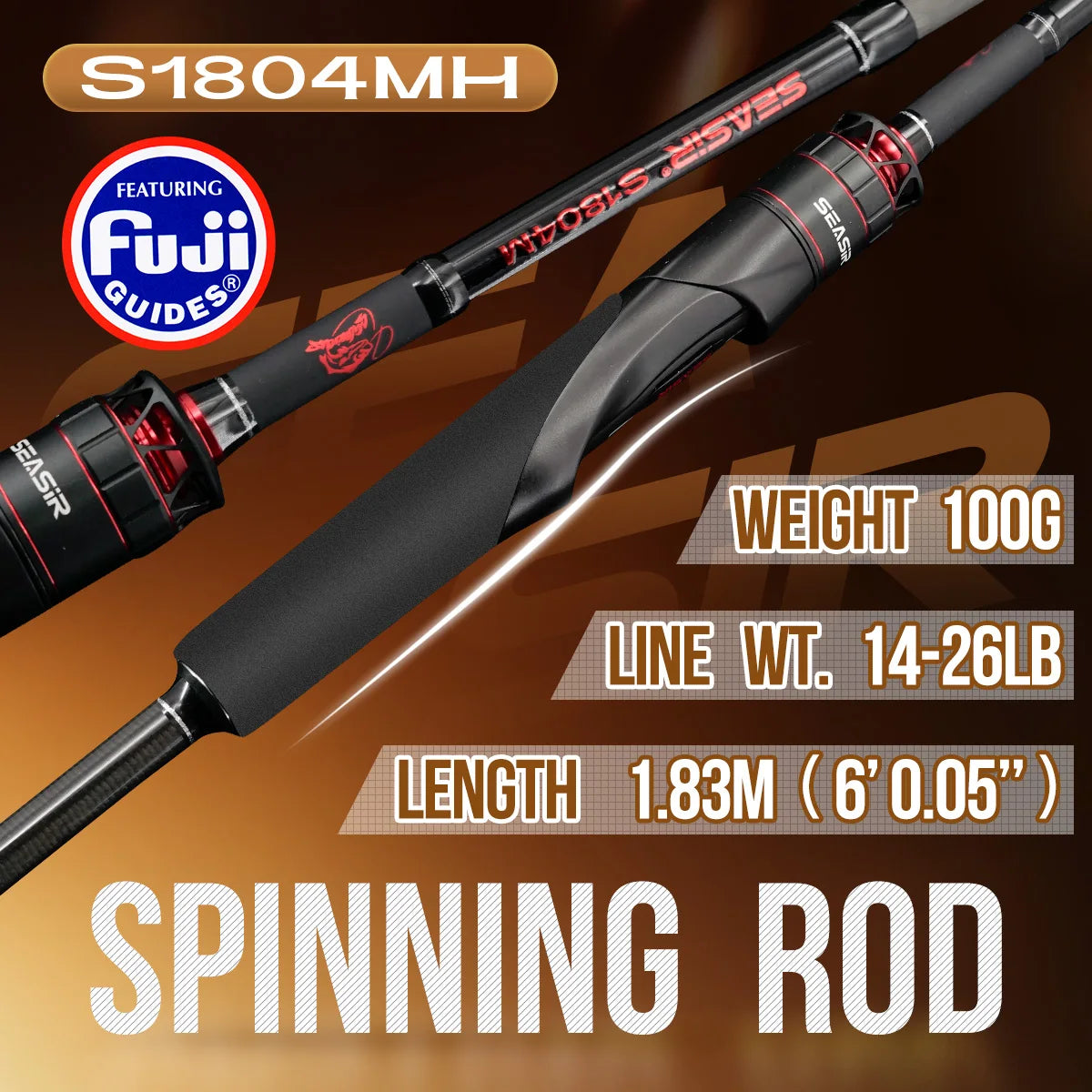 HookUpCo. Heavy Power Travel Fishing Rod 1.83M - HookUpCo.