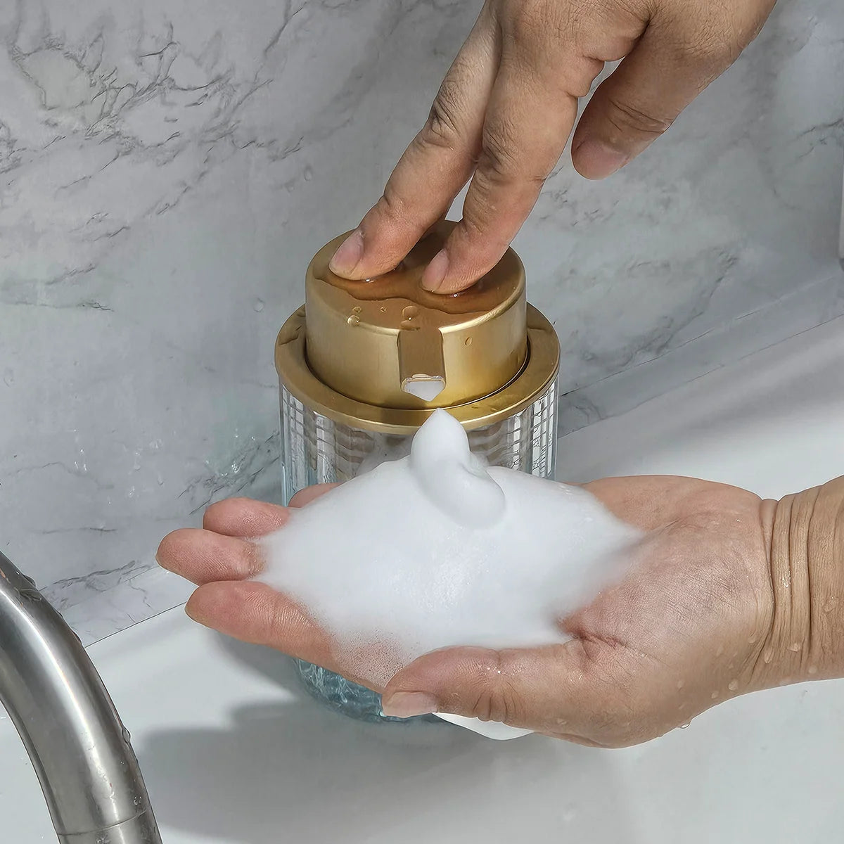 Elegant Hand Foaming Soap Dispenser for Home