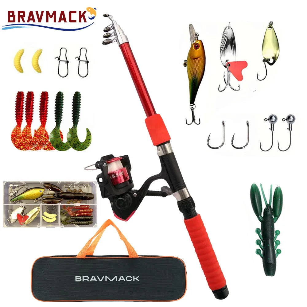 HookUpCo. Telescopic Fishing Set - HookUpCo.