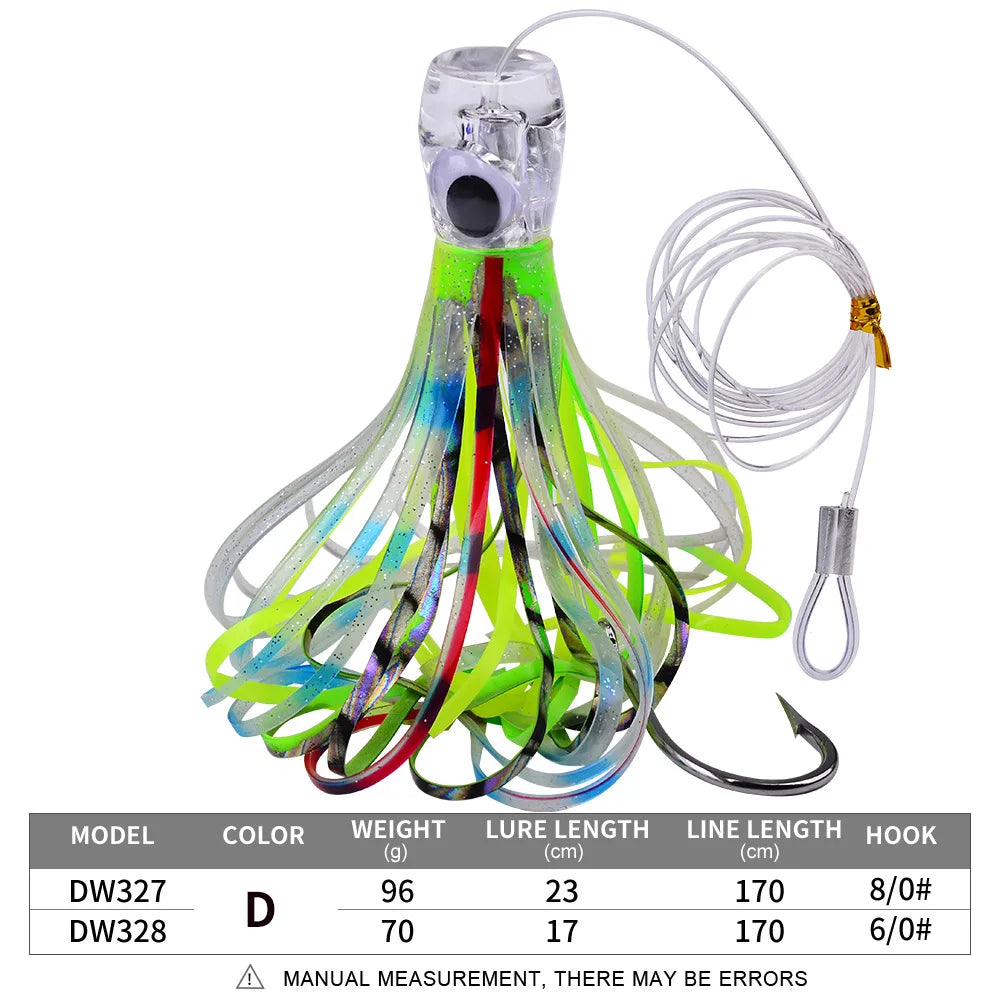 HookUpCo. Professional Squid Fishing Lures Set