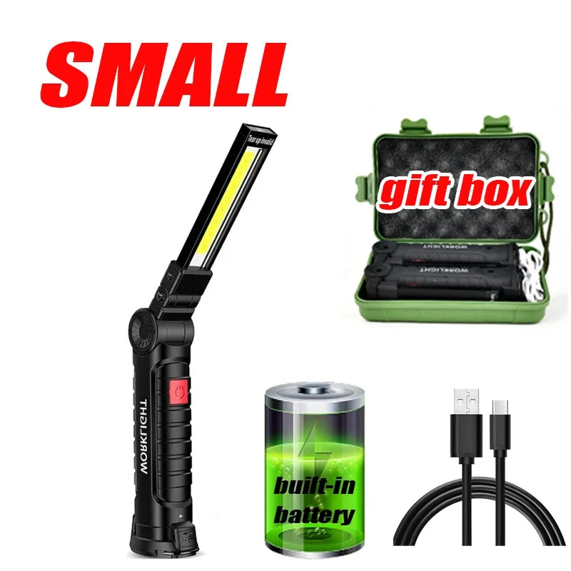 HookUpCo. USB Rechargeable LED Work Light with Magnet