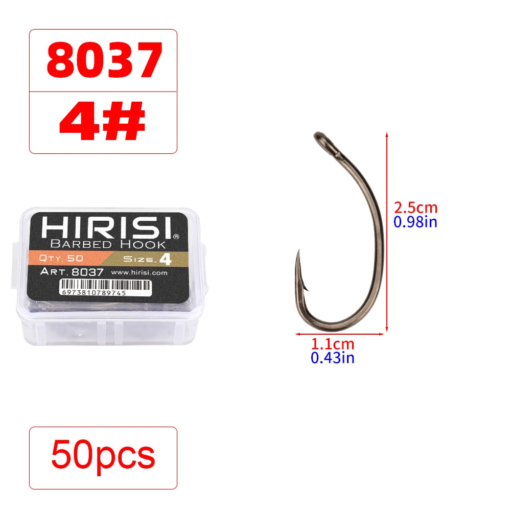 HookUpCo. 50-Pack PTFE Coated Fish Hooks - HookUpCo.