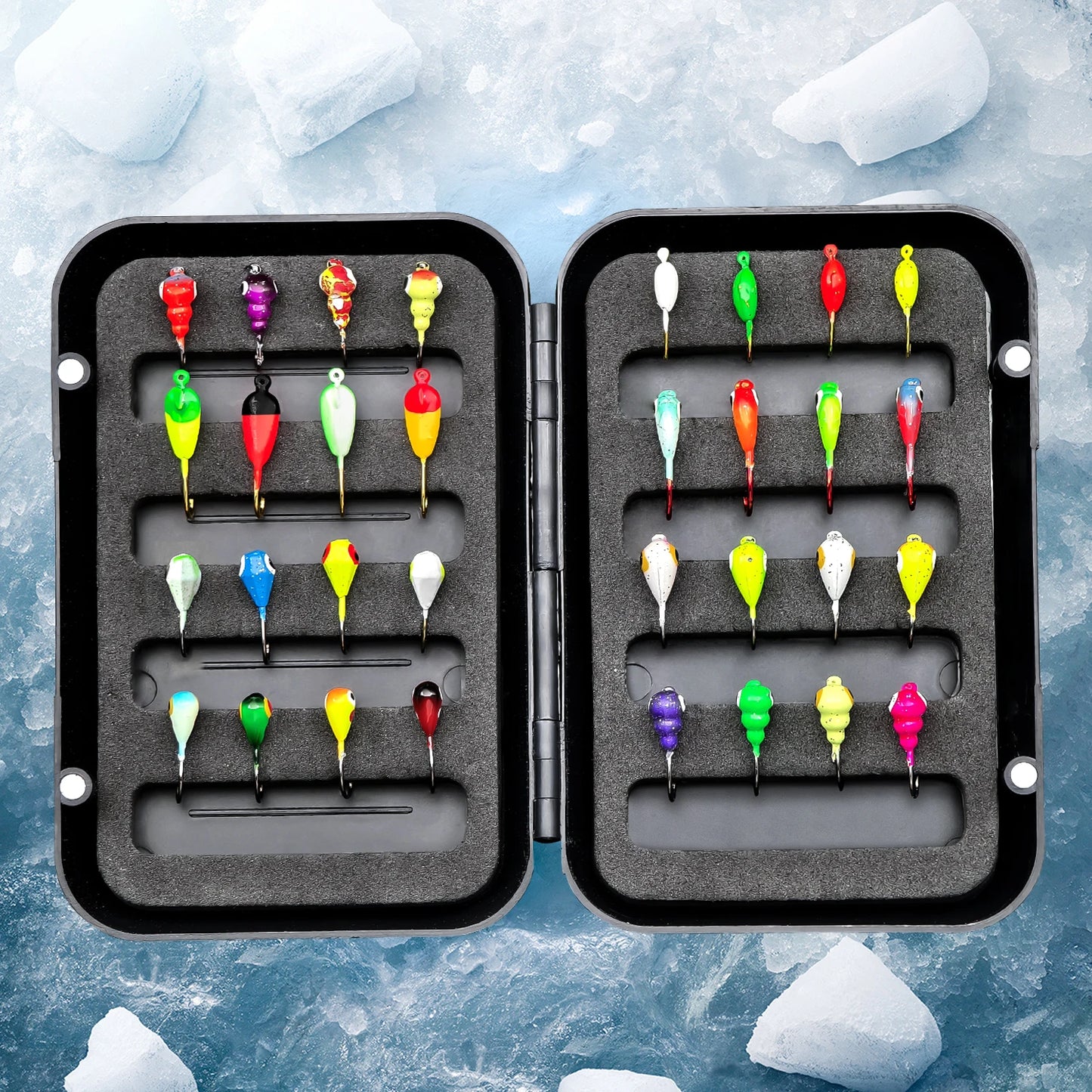 HookUpCo. Ice Fishing Jig Kit for Pike & Perch