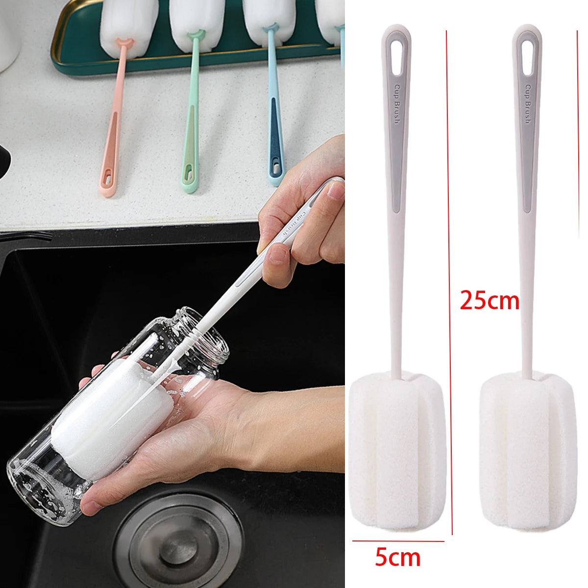 Effortless Long Handle Bottle Brush