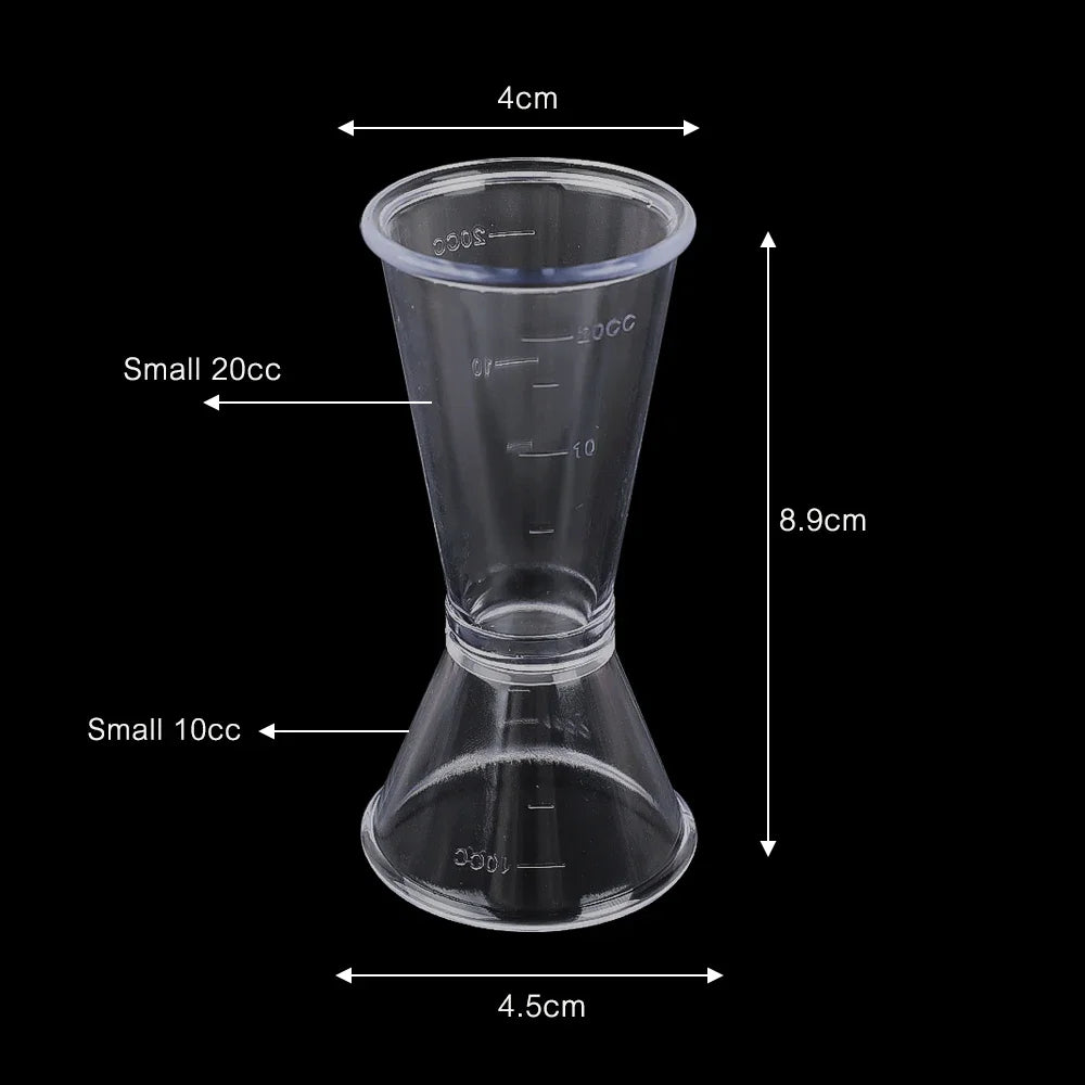 HookUpCo. Transparent Measuring Cup for Cocktails and Wine