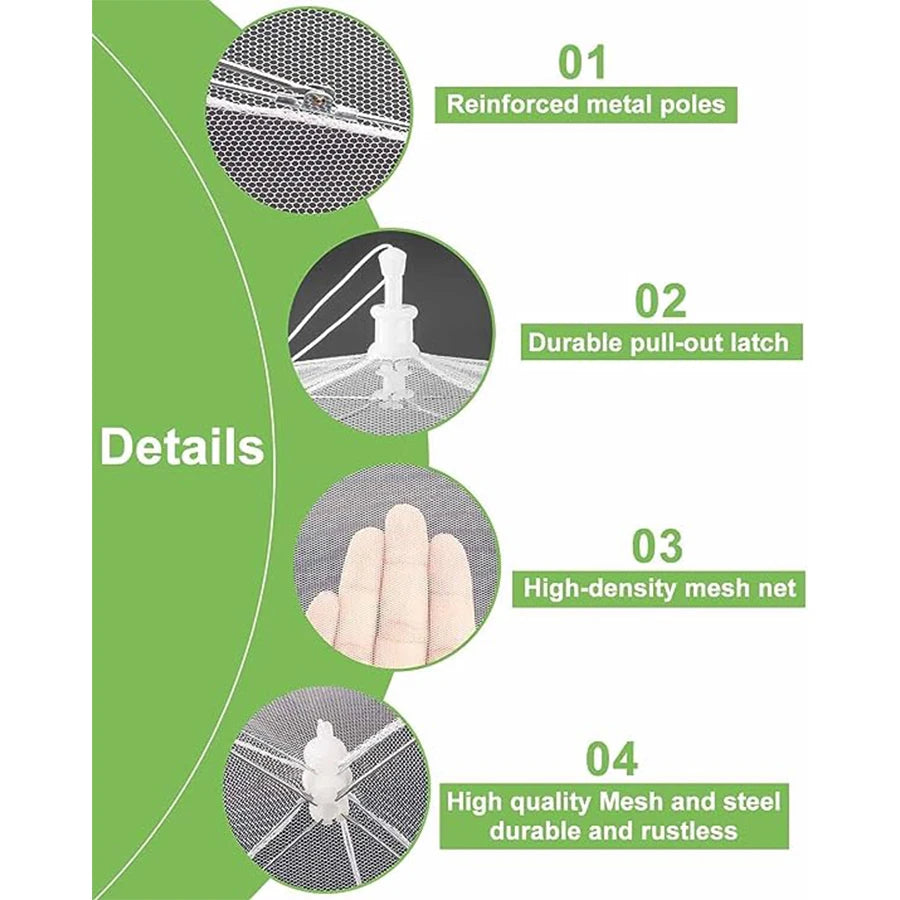 Large Mesh Food Cover Set - 6 Pcs