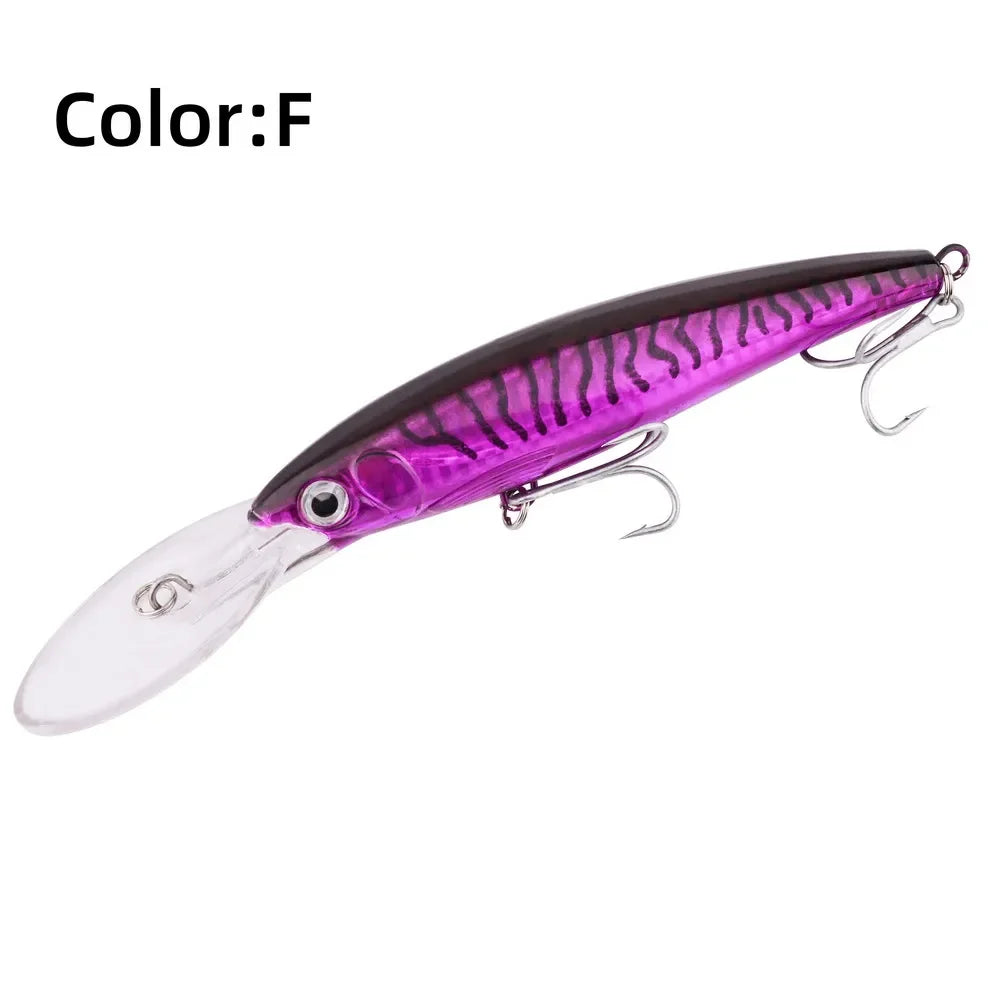 HookUpCo. Big Floating Minnow Lure for Trolling