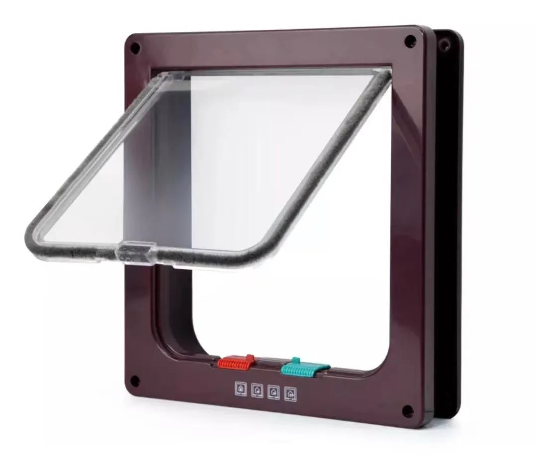 HookUpCo. Two-Way Pet Door with Safety Flap