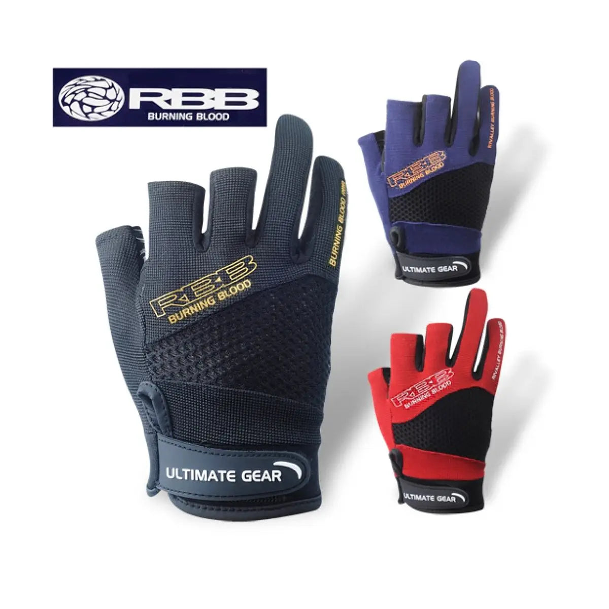 HookUpCo. Breathable Anti-Slip Fishing Gloves for Outdoors